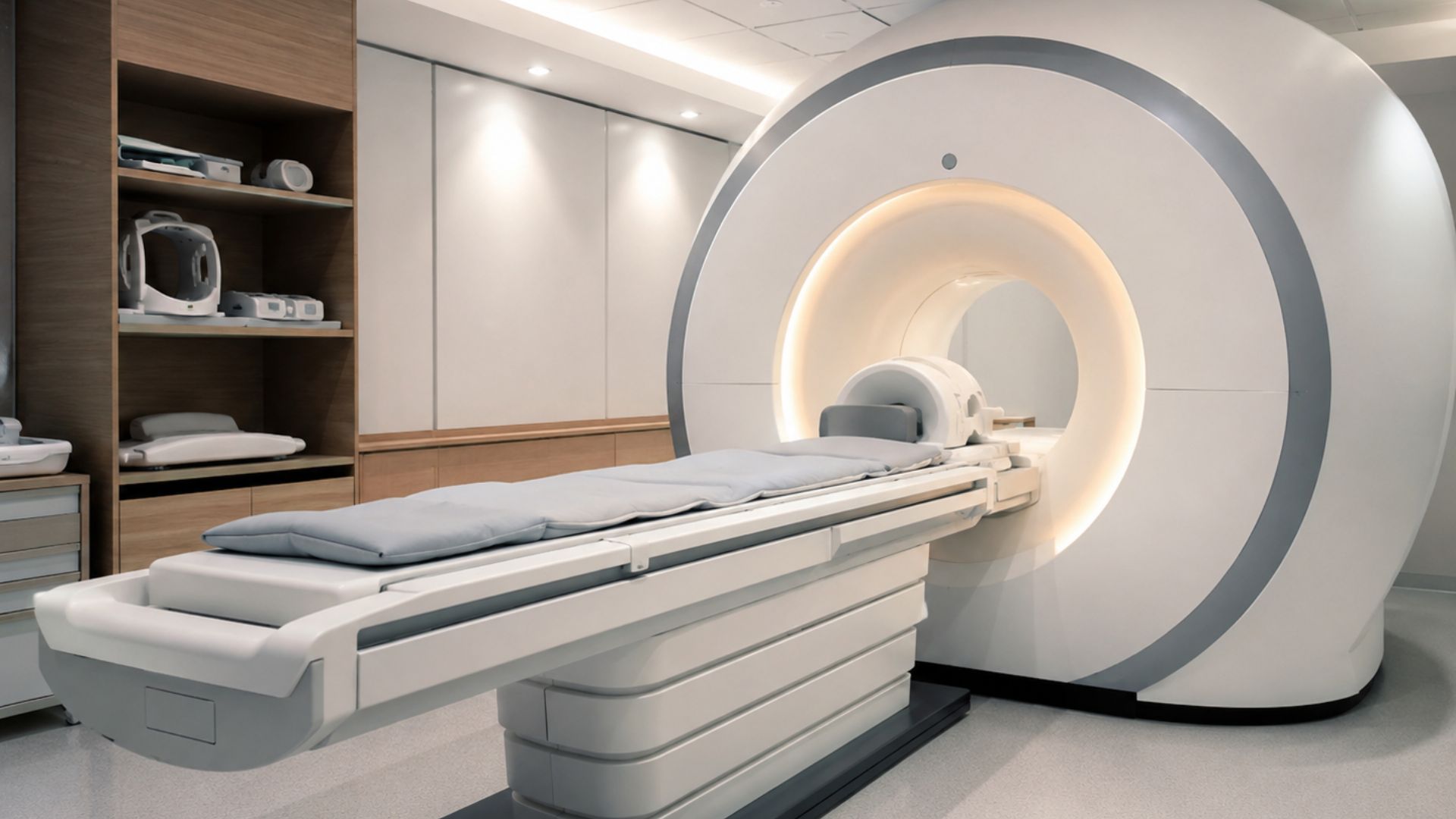 Modern MRI scanner used for whole-body MRI screening